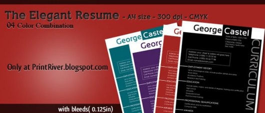 15 Free Resume Photoshop Templates for Enhancing the Chance of Being Hired