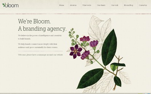 A Showcase of 15 Beautiful Floral Websites